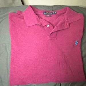 Ralph Lauren Men's Polo Shirt in Burgundy.